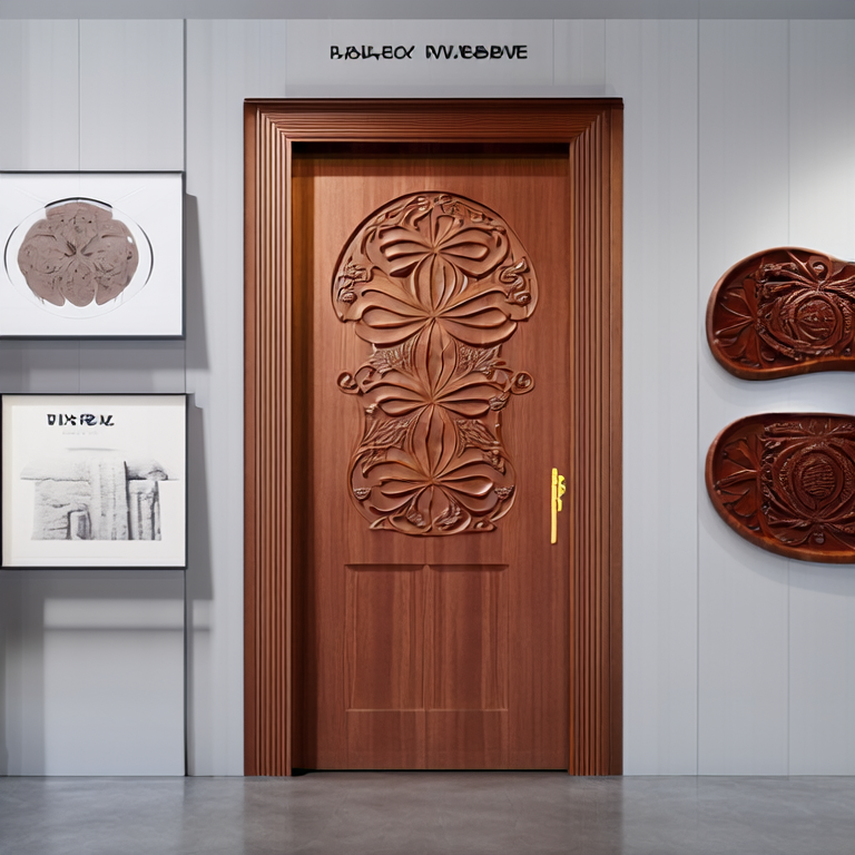 flat carving wooden doors