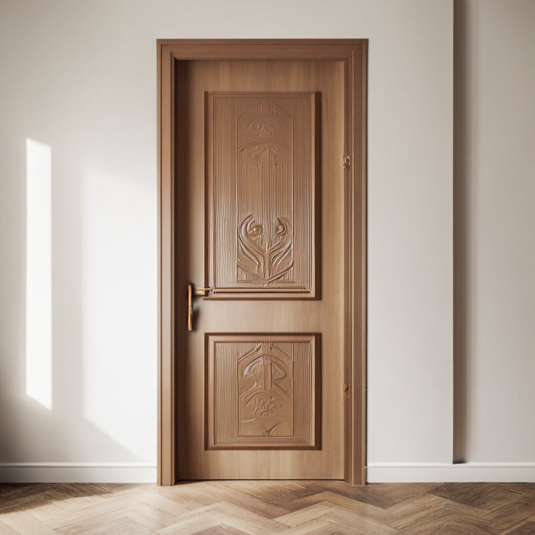Flat Carving Wooden Door