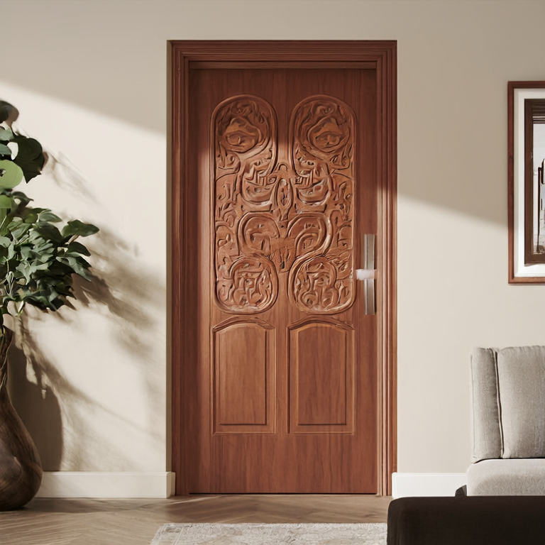 How Flat Carving Wooden Doors Elevate Interior Space Value