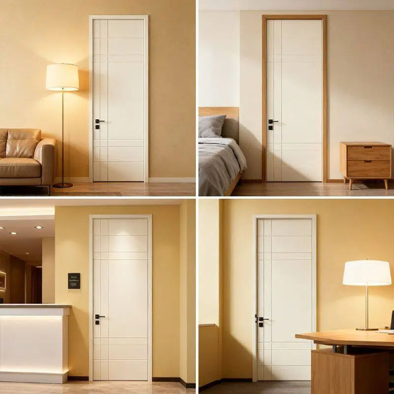 Flat carving flat panel doors